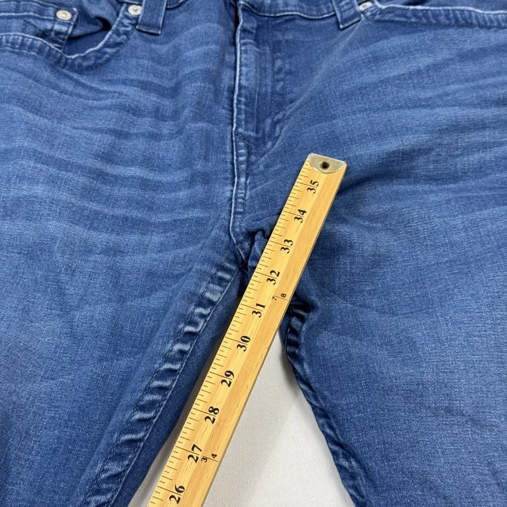 True Religion Rocco Jeans Denim Medium Wash Relaxed Skinny Blue Men's‎ 42x34